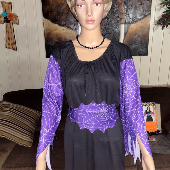 Rubie’s • Witch Of The Webs • Women • One Size • Purple/Black •Halloween Costume - Picture 5 of 15